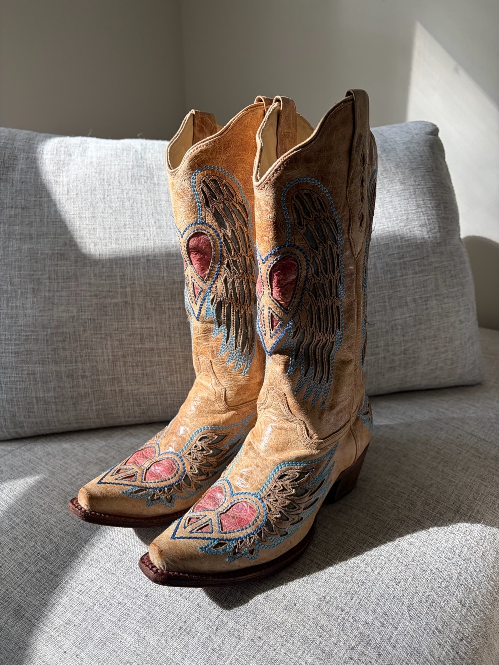 Corral Heart and Wings Western Cowboy Boots